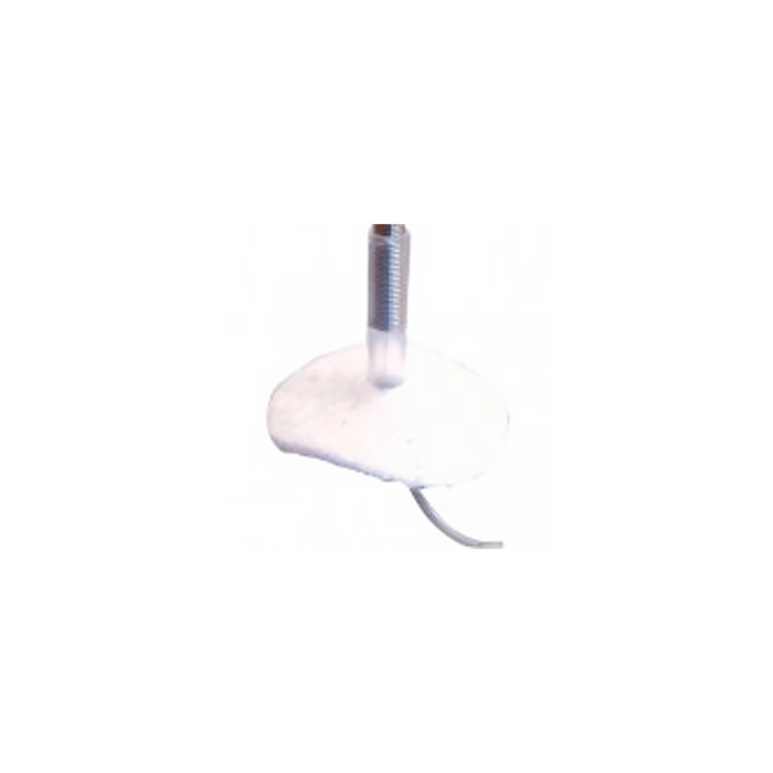 Skin Button with Dacron Patch and 12" Tether