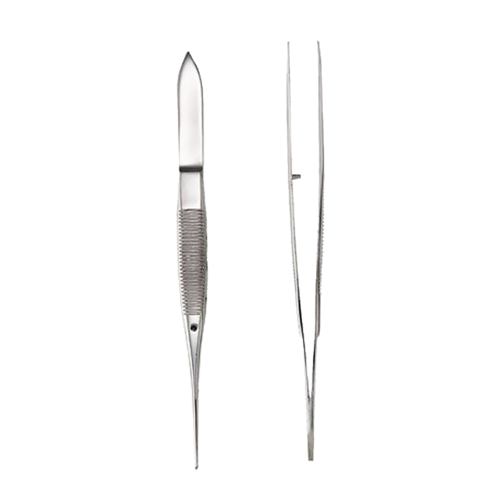 Straight Stainless Steel Forceps, 4"